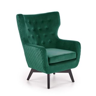 Ciemnozielony fotel Marvel to dekoracyjnie pikowany mebel wypoczynkowy, który wprowadzi do wnętrza salonu elegancki charakter. Fotel uszak jest masywnym...
