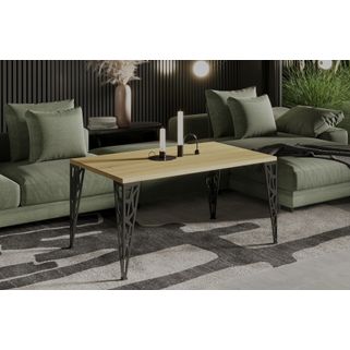 Ława Mozna w uniwersalnym wymiarze 100/60 cm. Ława posiada wyjątkowe, ażurowe nogi. Narożniki blatu i nóg są lekko zaokrąglone, dlatego krawędzie są...