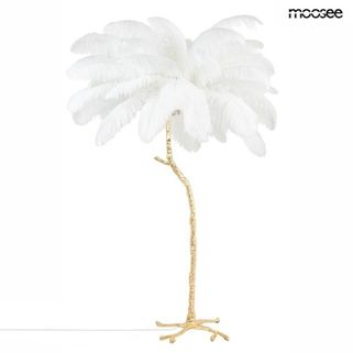 Lampa podłogowa TIFFANY 175 - biały/mosiądz   Oryginalny projekt zainspirowany naturą, kształtem przypominający drzewo z liśćmi zastąpionymi ptasimi...