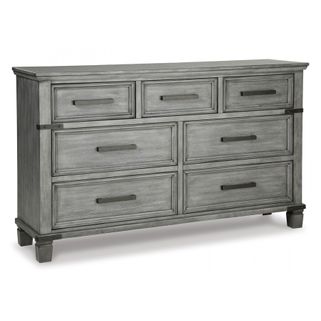 Wymiary: - szerokość: 167,6 cm - głębokość: 44,5 cm - wysokość: 102 cm - wymiary wewnętrzne mniejszej szuflady: 43 x 31 x 15 cm - wymiary wewnętrzne...