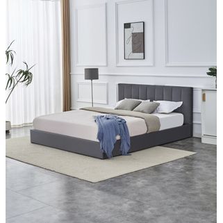 Wymiary: - długość: 214 cm - szerokość: 170 cm - wysokość: 86 cm - wymiary materaca: 160 x 200 cm   Materiał: tkanina velvet Bluvel 14   Łóżko nie...