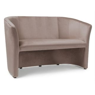 Sofa TM-2 Velvet - ciemny beżowy Bluvel 40 Wymiary: - szerokość: 126 cm - głębokość: 60 cm - wysokość: 76 cm - głębokość siedziska: 47 cm -...