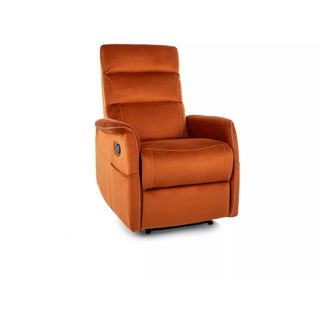 Fotel rozkładany z funkcją masażu SOLON M Velvet - cynamonowy Bluvel 4215 Wymiary: - szerokość: 74 cm - głębokość: 86-162 cm - wysokość: 106 cm -...