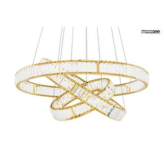Ekskluzywna i elegancka oprawa, która z powodzeniem ozdobi wnętrza klasyczne, nowoczesne oraz glamour. Kryształowe szkło zamocowane po obu stronach obręczy...