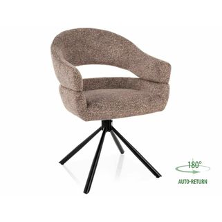 Krzesło obrotowe tapicerowane BORGO Leo - ciemny beżowy Leo 32 Wymiary: - szerokość: 58 cm - głębokość: 60 cm - wysokość: 87 cm - szerokość...