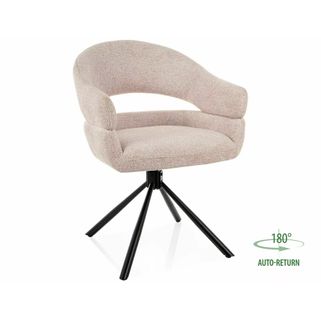 Krzesło obrotowe tapicerowane BORGO Leo - jasny beżowy Leo 23 Wymiary: - szerokość: 58 cm - głębokość: 60 cm - wysokość: 87 cm - szerokość...