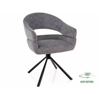Krzesło obrotowe tapicerowane BORGO Leo - szary Leo 07 Wymiary: - szerokość: 58 cm - głębokość: 60 cm - wysokość: 87 cm - szerokość siedziska: 43 cm...