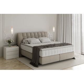 Łóżko z materacem DIUNA 140x200 Łóżko DIUNA to esencja ponadczasowej elegancji i komfortu. Subtelnie pochylone wezgłowie, ozdobione finezyjnymi...