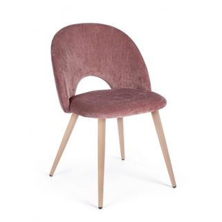 Krzesło Linzey Pink to stylowy mebel do pokoju, salonu, jadalni, gabinetu, restauracji, hotelu, restauracji, kawiarni. Krzesło opiera się na metalowych...