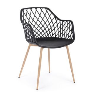 Krzesło Optik Black to nowoczesny mebel, przeznaczony do pokoju, salonu, jadalni, kuchni, hotelu, restauracji, kawiarni. Krzesło opiera się na metalowych...