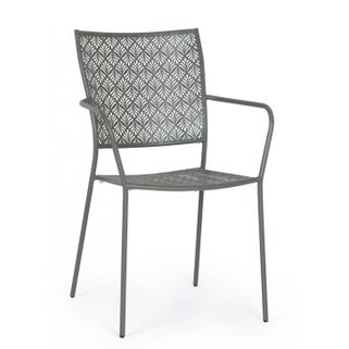 Krzesło ogrodowe Lizette Dark Olive to stylowy mebel przeznaczony do ogrodu, hotelu, restauracji, kawiarni, na taras, na balkon. Krzesło wykonane zostało ze...