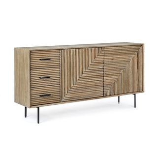 Darsey 2DO-3DR to elegancki mebel, w skład którego wchodzą 3 szuflady i dwoje drzwi, za którymi są ukryte półki. Konstrukcja komody została wykonana z...
