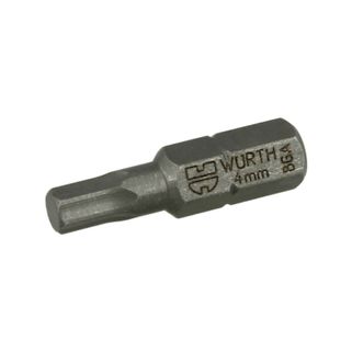 Bit sześciokątny SW4 1/4" do konfirmatów Wurth / dł. 25 mm     Charakterystyka: - rozmiar nasadki: 4 mm - rodzaj napędu: do gniazda sześciokątnego -...
