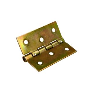 Zawias splatany - ocynk żółty / dł. 50 mm   Zawias splatany o długości 50 mm dostępny jest w wykończeniu żółty ocynkowany. Produkowany jest w...