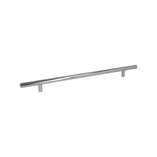 Reling RE10 - chrom połysk / rozstaw 256 mm   Wymiary: - długość całkowita: 356 mm - rozstaw otworów: 256 mm   Materiał: metal (ZnAl)   Kolor...