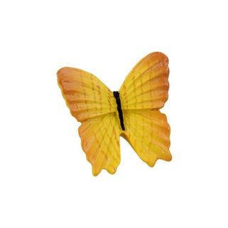 Gałka BUTTERFLY H041-42 - żółty / 44 mm   Wymiary: - długość: 44 mm - wysokość: 26,5 mm   Materiał: tworzywo sztuczne   Kolor pokrycia: żółty  ...