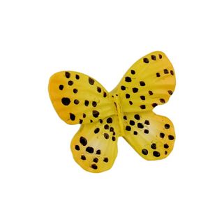 Gałka BUTTERFLY H043-40 - żółty / 50.5 mm   Wymiary: - długość: 50,5 mm - wysokość: 28 mm   Materiał: tworzywo sztuczne   Kolor pokrycia: żółty...