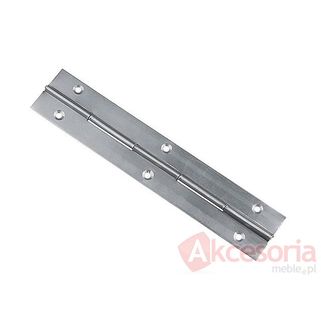 Zawias taśmowy - bez powłoki (zwykły) / dł. 1 m      Wymiary: - długość: 100 cm - standardowa grubość blachy stalowej: 0,8 mm   Zawiasy taśmowe...