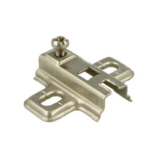 Prowadnik H=0 mm Do Zawiasu bez Euro. FGV 52.C201.M5.001 / TJ02.0404   Prowadnik firmy FGV Wykonanie: stal niklowana.Grubość stali: 1,0 mm.Wysokość...