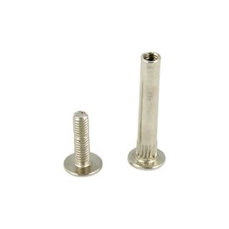 Złącze śrubowe Rejs TH02.0305 - nikiel / fi 5 mm     Złącze śrubowe o średnicy 5 mm do łączenia dwóch płyt meblowych o grubości 16-18 mm.  ...