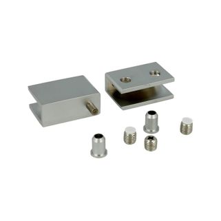 Zawias do szkła osiowy Siso BRASS - chrom / 40x27 mm / komplet   Zastosowanie: drzwi wpuszczane   Materiał: 3 mm mosiądz   Kolor: chrom   Wymiary: -...
