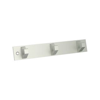Wieszak ścienny HAKENLEISTEN 1875 - aluminium   Wymiary: - szerokość: 210 mm - głębokość: 34 mm - wysokość: 35 mm - rozstaw otworów: 190 mm  ...