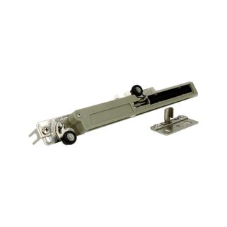 Samodomykacz lewy do drzwi przesuwnych Premium 75 o grubości 10 mm, 16 mm, 18 mm     Samodomykacz jest wykonany z ocynkowanego metalu. Jego montaż możliwy...