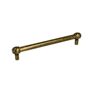Reling RE23 - stare złoto / rozstaw 160 mm   Wymiary: - długość całkowita: 181 mm - rozstaw otworów: 160 mm   Materiał: metal   Kolor pokrycia: stare...