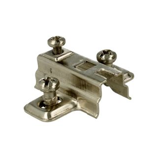 Prowadnik H=4 mm Do Zawiasu z Euro. Prowadnik firmy FGV Wykonanie: stal niklowana.Grubość stali: 1,0 mm.Wysokość prowadnika: H=4 mm.