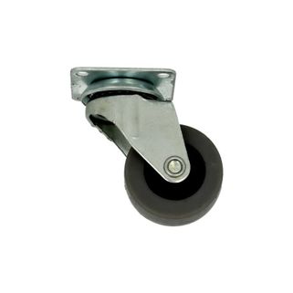 Kółko obrotowe łożyskowane KDS-202 - szary / fi 40 mm Kółko obrotowe łożyskowane bez hamulca z płytką.   Wymiary: - średnica: 40 mm - płytka: 4,6...