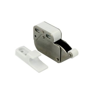 Zatrzask uniwersalny Siso MINI LATCH - nikiel/stal nierdzewna    Doskonałe rozwiązanie w miejscach narażonych na czynniki atmosferyczne tj. łódki,...