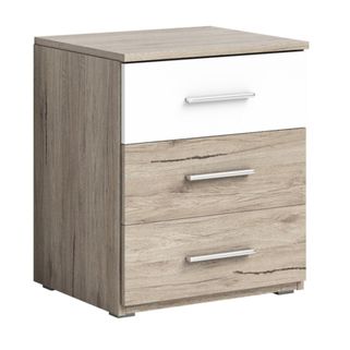 Stolik nocny z szufladami BETA 22 - san remo jasny/biały   Seria BETA to rozwinięcie programu szaf o tej samej nazwie. Model ten oferujemy naszym klientom w...