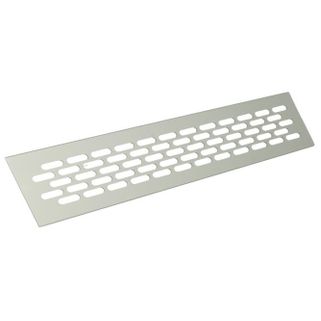 Kratka wentylacyjna 80 x 480 mm - aluminium   Wymiary: - długość: 1,65 cm - wysokość: 8,2 cm  - szerokość: 48 cm   Materiał: aluminium   Kolor:...