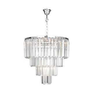 Lampa wisząca AMEDEO 17106/4+1-CHR - chrom    Amedeo to kolekcja lamp zdecydowanie warta uwagi. Szklane kryształy, ułożone kaskadowo, kuszą...