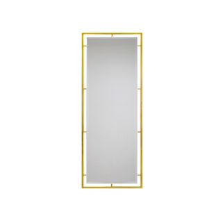 Nowoczesne lustro w niebanalnej geometrycznej ramie wykonanej z polerowanej stali nierdzewnej w kolorze złota. Doskonale wkomponuje się w minimalistyczną...