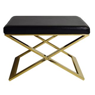 Stylowy taboret w którego projekcie połączono stal i skórę tworząc wyjątkowo elegancki model. Tapicerowane siedzisko wykonane z klasycznej, czarnej...