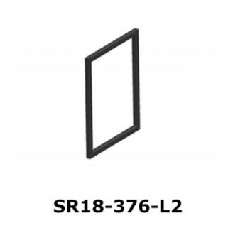 Rama półki Profil System SR18 wysokość 376 mm szerokość 350 mm Czarny mat   Wykonana ze stali, w pokryciu czarny mat. Grubość profilu 18 mm.   Ramy...