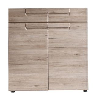 Wymiary: - szerokość 90 cm  - głębokość 35 cm  - wysokość 95 cm    Materiał: folia dąb san remo jasny   Pakowanie: - liczba paczek: 2 - liczba...