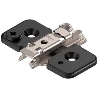 Prowadnik krzyżakowy do zawiasu CLIP - czarny onyks / dyst. 0 mm / wys. 8.5 mm / regul. mimośrodowa / Spax    Prowadnik krzyżakowy 173H7100 do zawiasu...