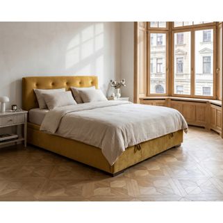 Łóżko Milos to minimalistyczna propozycja dla osób poszukujących praktycznego produktu w eleganckim wydaniu. Zastosowanie pojemnika na pościel, powoduje...
