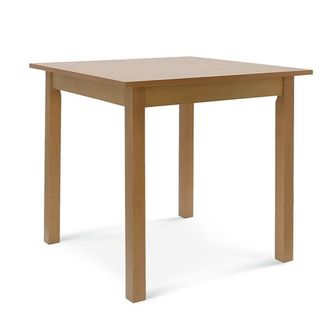 Wymiary: - długość: 80 cm - szerokość: 80 cm - wysokość: 75 cm - wysokość do oskrzyni: 66 cm - grubość blatu: 19 / 35 mm Materiał: - drewno bukowe...