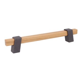 Uchwyt Z324 - drewno, grafit strukturalny / rozstaw 160 mm   Wymiary: - długość: 214 mm - rozstaw otworów: 160 mm   Materiał:  - drewno  - metal  ...