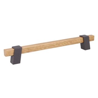 Uchwyt Z324 - drewno, grafit strukturalny / rozstaw 192 mm   Wymiary: - długość: 246 mm - rozstaw otworów: 192 mm   Materiał:  - drewno  - metal  ...
