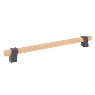Uchwyt Z324 - drewno, grafit strukturalny / rozstaw 256 mm   Wymiary: - długość: 310 mm - rozstaw otworów: 256 mm   Materiał:  - drewno  - metal  ...