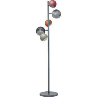 Kolorowa lampa do salonu i nie tylko zaprasza do eksperymentów, ponieważ oferuje kilka funkcji w jednym! Regulowane kuliste klosze umożliwiają wykorzystanie...