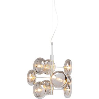 Ta nowoczesna lampa sufitowa urzeka minimalistycznym stylem i emanuje futurystycznymi klimatami. Srebrna konstrukcja wykonana z chromowanej stali doskonale...