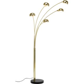 Wspaniała lampa o eleganckim mosiężnym wyglądzie! Pięć abażurów o okrągłym kształcie zdobi tę niezwykłą konstrukcję i sprawia, że całość...
