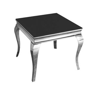 Wyjątkowy stolik kawowy do salonu nawiązujący designem do stylistyki baroku. Szklany blat z fazą został osadzony na stalowej, polerowanej ramie którą...