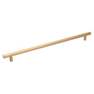 Reling RE33 - złoty mat satynowy / rozstaw 320 mm   Wymiary: - długość całkowita: 368 mm - rozstaw otworów: 320 mm   Materiał: metal   Kolor pokrycia:...