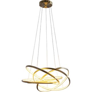 Nie z tego świata! Lampa wisząca Saturn jest futurystyczna i efektowna jednocześnie. Wykonane z aluminium pierścienie znikają jeden w drugim, tworząc...